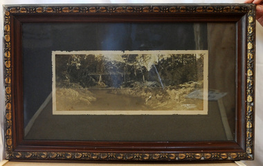 framed black and white photograph, C1920