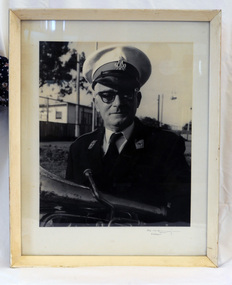 framed black and white photograph, mid - second half 20th century
