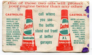 advertising material, mid 20th century