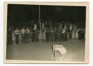 black and white photograph, March 1962