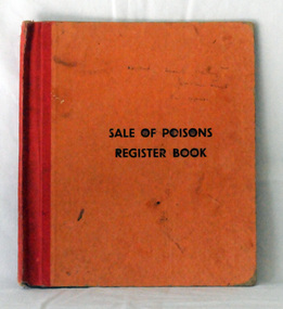register, Felton, Grimwade & Duerden's, Sale of Poisons Register Book, 1951