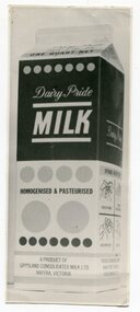 Photograph - photo of a milk carton