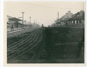 Photograph - black and white photograph, Nicholson Street 1984 works