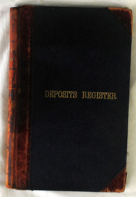 Work on paper - Book - deposits register, Dept. of Forestry, Victoria
