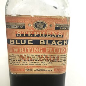 Equipment - bottle of ink, Stephens' Inks (Australia) Pty Ltd, 1900 - 1960s