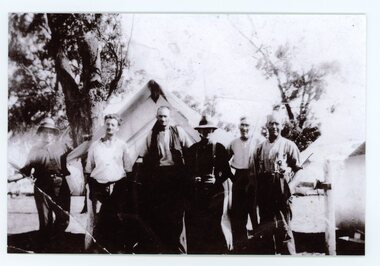 Photograph - workers camp, c. 1915