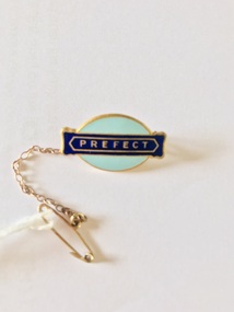 Badge - Prefect badge, Orbost Secondary College, Stokes, 1950s-1970a