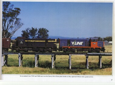 Photograph - Three colour photogaphs - Bairnsdale to Orbost Railway, 1970s-1980s
