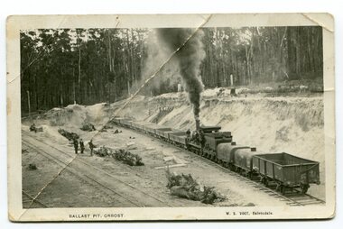 Photograph - photograph - Ballast Pit, Orbost - W S Vogt, Bairnsdale, Vogt. W.S, c.1915