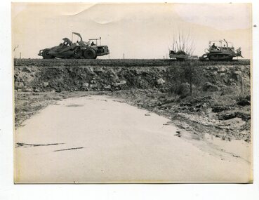 Photograph - 1970s highway construction, Orbost, mid 1970s