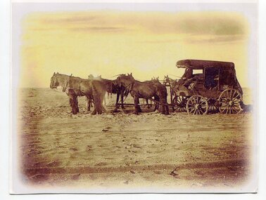 Photograph - Two coach photos, Orbost, c.1880s-1920