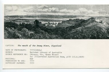 Photograph - Mouth of the Snowy River 1869, 1860s