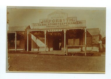 Photograph - James Forsyth store, Orbost, 1880s