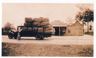 Photograph - Truck with bales of wool, c1920-30s, C. 1920-30s