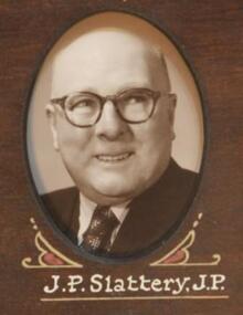 Photo - Slattery, Thornton Richards & Co Ballarat, Slattery. J.P. (J.P.) Councilor 1954, 1954 (exact)