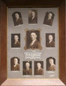 Photo - Spittle.S.G.& Councilors, Richards & Co. Photos Ballaarat, President S.G.Spittle & Ballarat Shire Councilors 1934 - 1935, 1935 (exact)