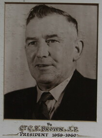 Photo - Brown, Untitled, Shire President Charles Edward.(Ted)Brown,(J.P.),and Councilors 1959, 1959 (exact)