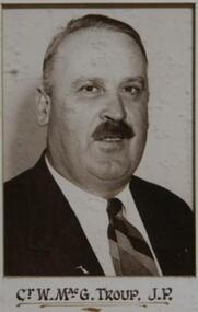 Photo - MacTroup. W, Possibly Drummond Studios, Councilor W.MacG.Troup,(J.P.)1959, "Circa 1959"