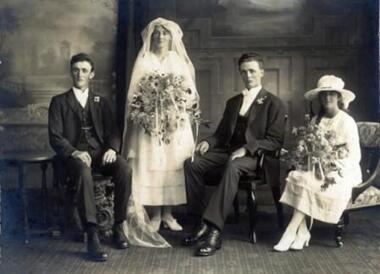 Photo - Wedding,Goad/Taylor, Richards & Co, Wedding of Gertude Jane Goad and Walter Taylor, 09/04/1921