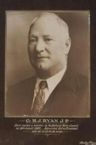 Photo - Ryan.M.J, Thornton Richards & Co, M.J.Ryan,(J.P.) Councilor/Shire President, "Circa 1950"
