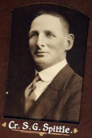 Photo - Spittle S.G, Thornton Richards & Co, Spittle. S.G. Councilor 1942-43, Circa 1943"