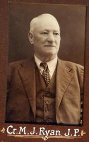 Photo - Ryan M.J. (J.P), Thornton Richards & Co, Ryan.M.J.(J.P.) Councilor 1942-43, Circa 1943"