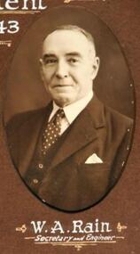 Photo -  Rain W.A, Thornton Richards & Co, Rain WIlliam Alexander,Secreatary and Shire Engineer, 1942-43
