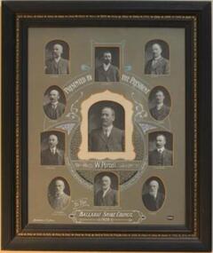 Photo- Purcell/Councilors, Richards & Co.Ballarat, W.Purcell,President,and Councilors,1906, "C1906"