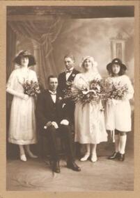 Photo / Wedding, "Thornton" Studios Ballarat, Wedding of Alexander Paterson & Effie Hilda Long -1924, Circa late 1924