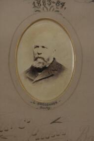 Photo - Bregenzer, Richards & Co. Photos Ballaarat, L.Bregenzer, Shire Secretary 1883-84, "circa 1884"