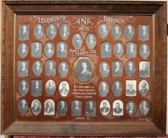 Photo. - ANA.no.75,1912, Richards & Co.Photos, C.Medwell.Esq.and Learmonth A.N.A. Branch No 75 members, 1912