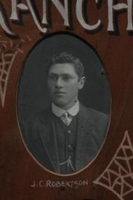 Photo - Robertson.J.C, Richards & Co Photos, Mr.J.C.Robertson, Learmonth ANA Branch No 75, "Circa 1912"