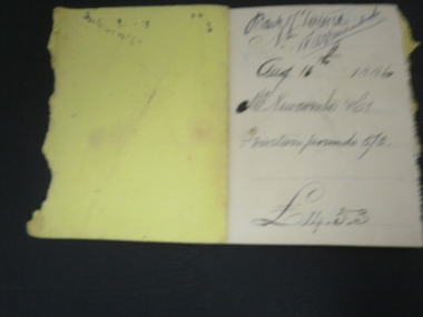 Cheque Book Butt, Cheque Butt Book No 2, Late 19th Century, prior to 1886