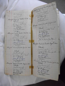 Book, Attendance Book -Director's Warrnambool Cheese and Butter Factory Company Ltd -Oct 1932 to 28 Feb 1985, c1932