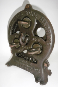 Machine, rope maker, Continental Trading Corp Ltd, 1911