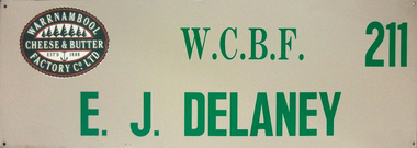 Sign, Supplier gate sign, c1970