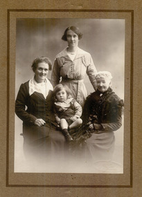 Photograph, Faragher family -4 generations, c1910?