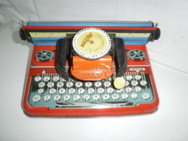 Toys, Mettoy toy typewriter, c1950s