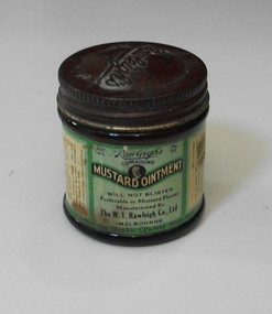 Jar, mustard ointment