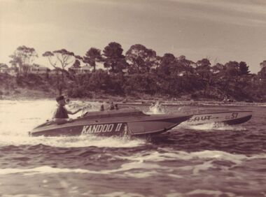 Photograph - Speedboat Kandoo II, racing near Newlands Arm