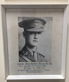 Photograph - Annotated photograph of Capt Percy Herbert Cherry VC MC