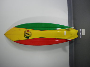 Surfboard, 1979 (estimated); The Piping Hot Twin Fin was produced in 1979 - 1980