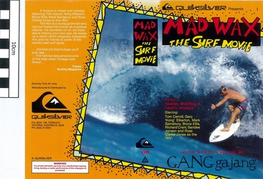 VHS Movie, MAD WAX, 1986 (estimated)