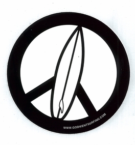 Sticker, God Went Surfing, Circa 2010