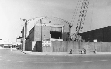 Photograph, Maroondah Highway Central, Ringwood. Ringwood Town Hall Demolition - 1971