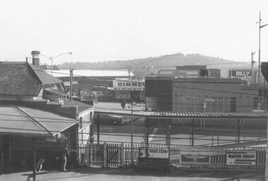 Photograph, Maroondah Highway Central, Ringwood. Pedestrian ramp at railway station, 1976