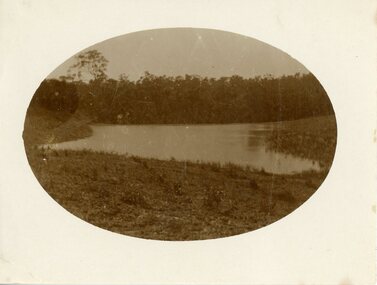 Photograph, Dam at 'Quambee', North Ringwood, Sept 1916