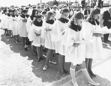 Photograph, Opening of St. Paul's Church of England, Warrandyte Road Ringwood, 1970
