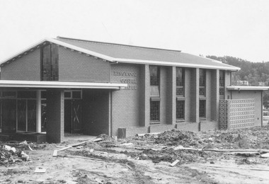 Photograph, Construction of newly relocated Ringwood Gospel Church in Tamar Street, Ringwood - 1974