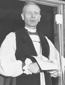 Photograph, Dedication of new Church of England by Anglican Bishop Frank Woods. Later Archbishop Frank Woods - 1958, 1958